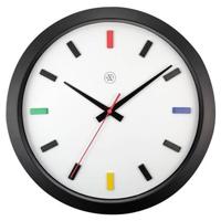 NeXtime - Kleurrijke wandklok - 36cm - Stille klok - Multicolor - nXt
