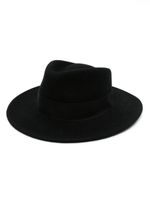 Borsalino fédora à design texturé - Noir