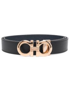 Ferragamo ceinture à boucle Gancini - Noir