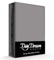 Day Dream Jersey Hoeslaken Donkergrijs-140 x 200 cm
