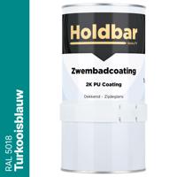 Holdbar Zwembadcoating Turkooisblauw (RAL 5018) 1 kg
