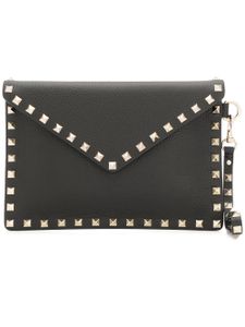 Valentino Garavani pochette Rockstud à rabat - Noir