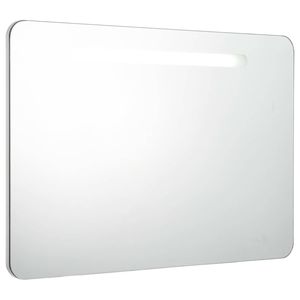 vidaXL Badkamerkast met spiegel LED 80x9,5x55 cm