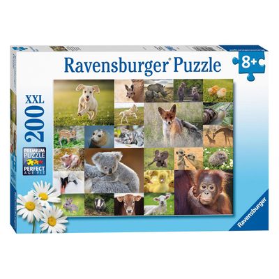 Ravensburger puzzel schattige babydieren, 200st. xxl