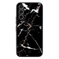 Samsung Galaxy A54 hoesje - Marmer zwart