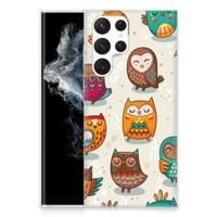 Samsung Galaxy S22 Ultra | TPU Hoesje | Vrolijke Uilen