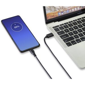 Renkforce USB-kabel USB 2.0 USB-A stekker, USB-micro-B stekker 2.00 m Zwart Met anti-microbacterieel oppervlak RF-4716836