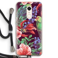 Papegaaien: Xiaomi Redmi 5 Transparant Hoesje met koord