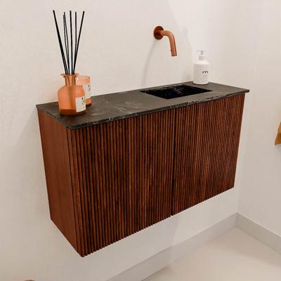 Toiletmeubel Mondiaz Joya Dlux | 70 cm | Meubelkleur Ruby | Faye wastafel Lava Wasbak Rechts | Zonder kraangat(en)