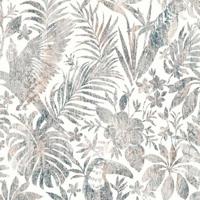 DUTCH WALLCOVERINGS DUTCH WALLCOVERINGS Behang bladeren en toekan beige - thumbnail