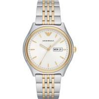 Emporio Armani AR11034 Heren horloge tweekleurig zilver/goud 43 mm roestvrij staal