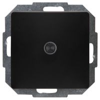 HK05 - bedieningswip enkel met lens, met bevestigingsplaat, mat-zwart