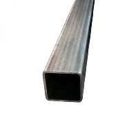 Zwart stalen koker 25x25x2 mm - per meter