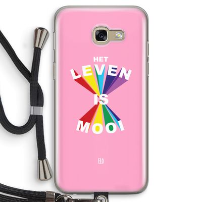 Het Leven Is Mooi: Samsung Galaxy A5 (2017) Transparant Hoesje met koord