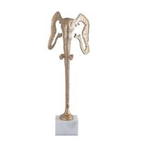 PTMD Horton Decoratief Beeld - 25x23x65 cm - Aluminium - Champagne