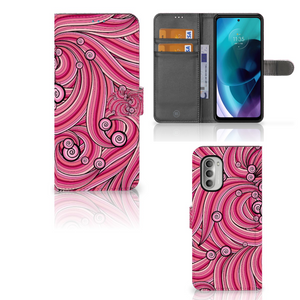 Motorola Moto G51 5G Hoesje Swirl Pink