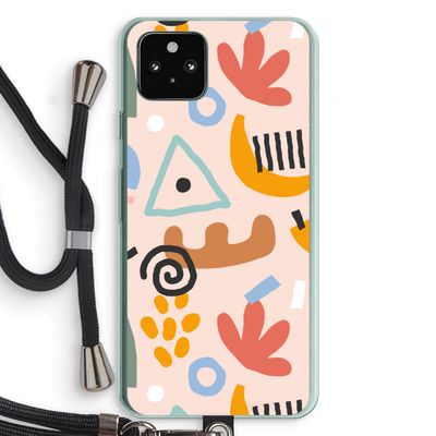 Abstract: Pixel 5a 5G Transparant Hoesje met koord