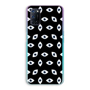 Eyes pattern: Oppo A92 Transparant Hoesje