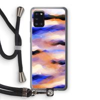Donkere Wolken: Samsung Galaxy A31 Transparant Hoesje met koord