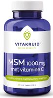Vitakruid MSM 1000mg met Vitamine C Tabletten