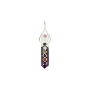 Chakra Hanger Amethist met Bergkristal Bol