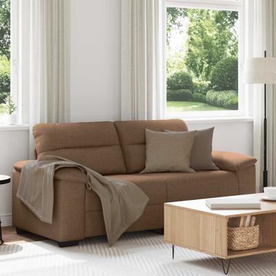2-zitsbank bruin 140 cm stof