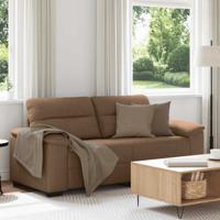 2-zitsbank bruin 140 cm stof