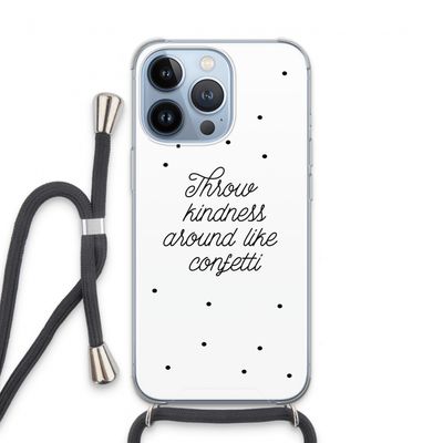 Confetti: iPhone 13 Pro Transparant Hoesje met koord Confetti: iPhone 13 Pro Transparant Hoesje met koord