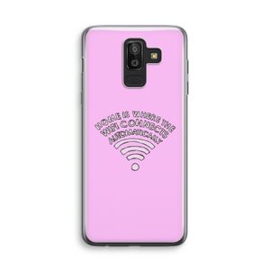 Home Is Where The Wifi Is: Samsung Galaxy J8 (2018) Transparant Hoesje
