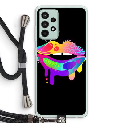Lip Palette: Samsung Galaxy A52s 5G Transparant Hoesje met koord