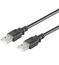 Goobay USB 2.0 AA 180 LC HiSpeed, 1.8m USB-kabel 1,8 m USB A Zwart