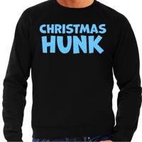 Foute Kersttrui voor heren - Christmas hunk - zwart - glitter blauw - Kerstfeest