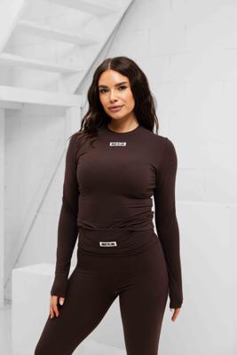 Unique The Label Nena Longsleeve Dames Donkerbruin - Maat S - Kleur: Donkerbruin | Soccerfanshop Unique The Label Nena Longsleeve Dames Donkerbruin - Maat S - Kleur: Donkerbruin | Soccerfanshop