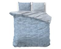 Sleeptime Flanel Washed Cotton Blauw 240 x 200/220 cm