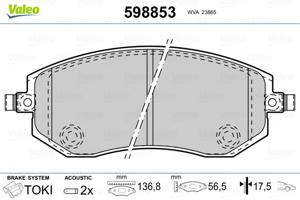 Valeo Remblokset 598853