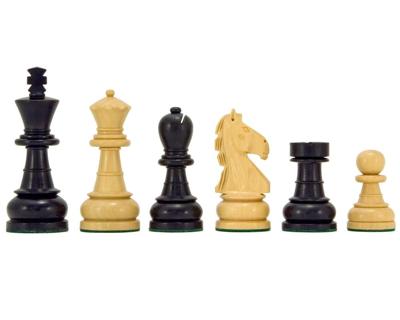 Smaragden Serie Geëboniseerde Buxushouten Schaakstukken 8 cm