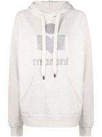 MARANT ÉTOILE hoodie à logo imprimé - Tons neutres - thumbnail