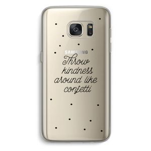 Confetti: Samsung Galaxy S7 Transparant Hoesje