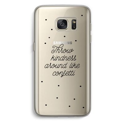 Confetti: Samsung Galaxy S7 Transparant Hoesje