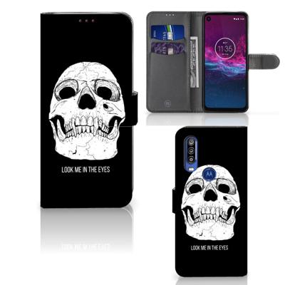 Telefoonhoesje met Naam Motorola One Action Skull Eyes Telefoonhoesje met Naam Motorola One Action Skull Eyes