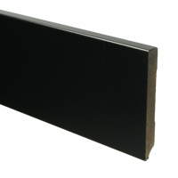 MDF Moderne plint 120x15 voorgelakt RAL9005 - lengte 240cm