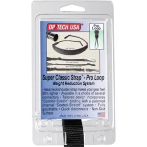OP/TECH USA Super Classic Strap - Pro Loop riem Digitale camera Leer, Neopreen, Nylon Zwart