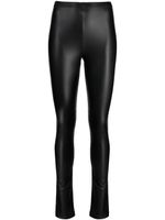 Junya Watanabe legging à fini mat - Noir