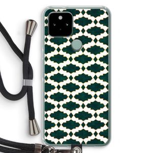 Moroccan tiles: Pixel 5 Transparant Hoesje met koord