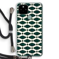Moroccan tiles: Pixel 5 Transparant Hoesje met koord