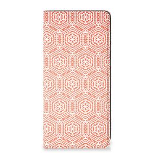 Samsung Galaxy A21s Hoesje met Magneet Pattern Orange