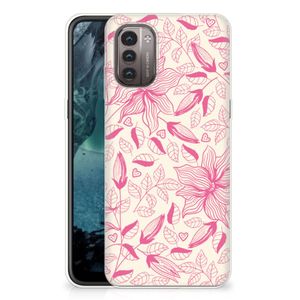 Nokia G21 | G11 TPU Case Pink Flowers