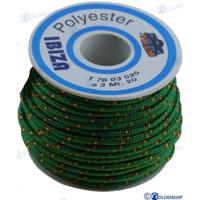 Cabos elásticos y multiusos GS60155 - CARRETE ""IBIZA"" 3 MM VERDE