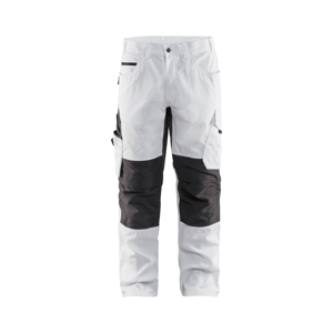 Blåkläder schilderswerkbroek met stretch 10951330 | Wit/Donkergrijs | Maat 50 - 7330509658659