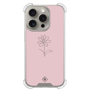 iPhone 15 Pro shockproof hoesje - Madeliefje